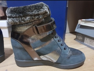 Botki Armani Jeans typu wedge