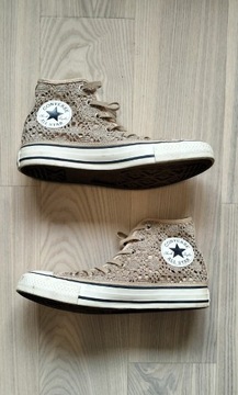 Trampki damskie koronkowe Converse Chuck Taylor r. 37 dł.  wkładki 24,5 cm