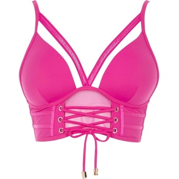 RIVER ISLAND RÓŻOWE BIKINI GORSET 