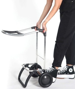 Тележка для покупок Rolser 2in1, черная, регулируемая. ручка 21 литр 40 кг двойные колеса