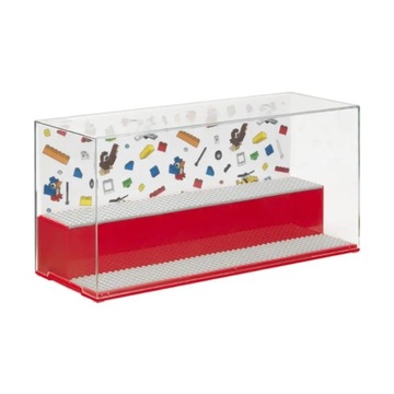 LEGO Gablotka z platformą Czerwona - 40 x 15 x 19 cm