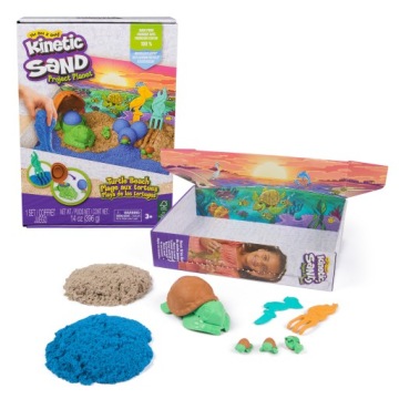 KINETIC SAND набір пляж черепах пісок кінетичний 397 г інструменти формочки