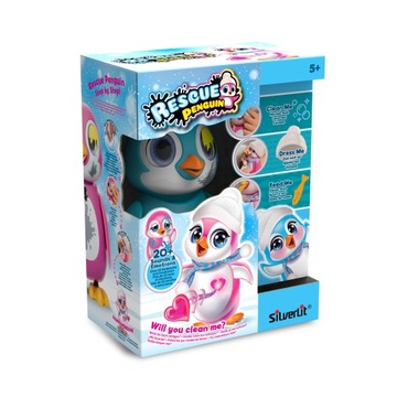 Интерактивный пингвин танцует и поет синий Silverlit.