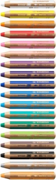 Stabilo Woody 3-в-1 Серебряный XXL толстый карандаш 880/805