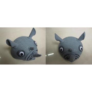 ШЛЯПА НОСОРОГА, КОСТЮМ НОСОРОГА, СЕРЫЙ