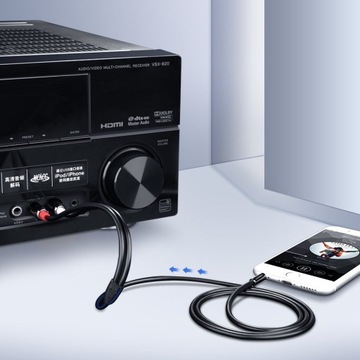 JACK-кабель 3,5 мм 2xRCA Chinch STEREO UGREEN HQ 3M
