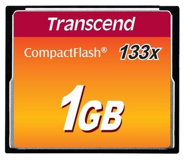 Karta TRANSCEND TS1GCF133 Transcend Compact Flash 1GB High Speed 133x