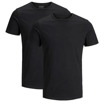 Jack&Jones Komplet 2 t-shirtów Basic Crew Neck 12133913 Czarny Regular Fit