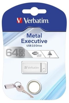 Verbatim Metal Executive, USB 2.0, 64 ГБ