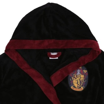 Czarny, męski szlafrok z kapturem Harry Potter S