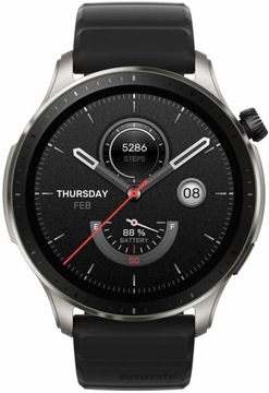 Smartwatch Amazfit GTR 4 BLACK ZEGAREK SPORTOWY GPS MONITOR TĘTNA SpO2