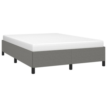 Łóżko podwójne tapicerowane VidaXL BED LINE 140x190 odcienie szarości