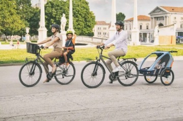 Детское велосипедное сиденье Bellelli TIGER с красным велосипедным держателем