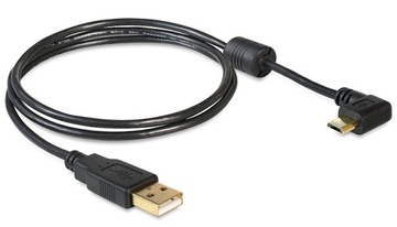 КАБЕЛЬ USB-micro USB ФЕРРИТОВЫЙ УГЛОВОЙ 1 м ДЛЯ СМАРТФОНА