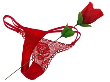 Róża ze stringami prezent na DZIEŃ KOBIET WALENTYNKI dla żony dziewczyny