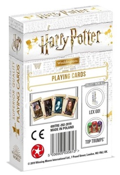 55 КЛАССИЧЕСКАЯ КОЛОДА БЕЛЫХ ИГРОВЫХ КАРТ «Гарри Поттер»