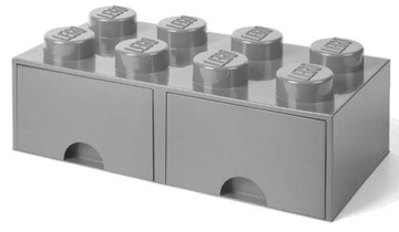 Контейнер LEGO с ящиками Brick 8 Grey