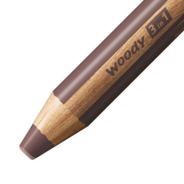 Stabilo Woody 3-в-1 коричневый XXL толстый карандаш 880/630