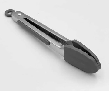 СИЛИКОНОВЫЕ КУХОННЫЕ ЩИПЦЫ ДЛЯ СКОВОРОДА, серые