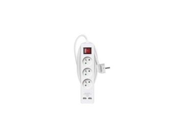LISTWA ZASILAJĄCA PRZEDŁUŻACZ + 2 GNIAZDA USB