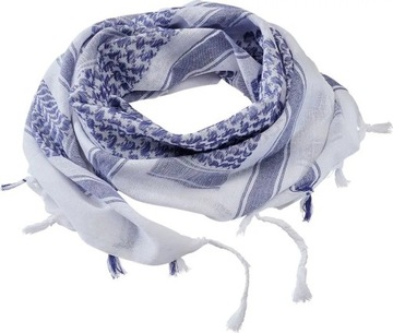 ШАРФ РАФАТКА БАНДАНА БАНДАМА ШАРФ БАНДАМ 100Х100 БРЕНДИТ СИНИЙ Белый