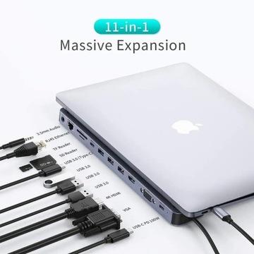 ДОК-СТАНЦИЯ для Macbook USB-C 11in1 Choetech