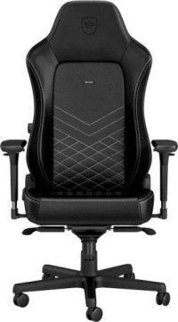 СТУЛ NOBLECHAIRS HERO, ЧЕРНЫЙ, БЕЛАЯ ПОДКЛАДКА