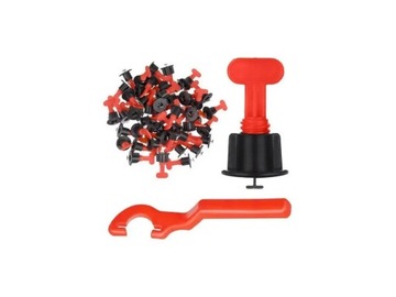 Zaciski klipsy system do poziomowania płytek zestaw 51 sztuk