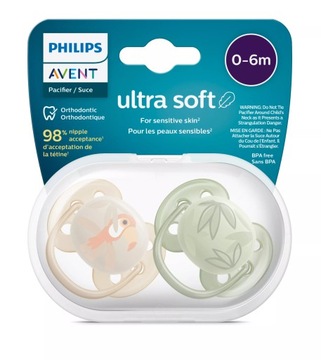 PHILIPS AVENT SMOCZEK ULTRA SOFT 0M+ 0-6M ODDYCHAJĄCY + ETUI