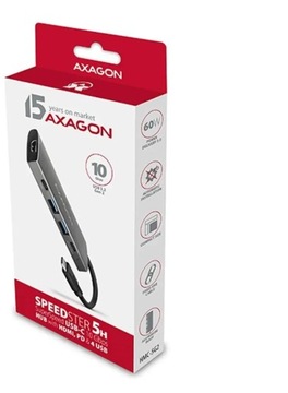 Wieloportowy hub 2x USB-A + 2x USB-C + HDMI USB-C 3.2 Gen 2 10Gbps, PD 60W