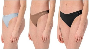 Tommy hilfiger majtki damskie 3-pack typu thong M