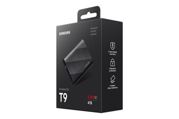Портативный накопитель Samsung Portable SSD T9 4 ТБ, черный