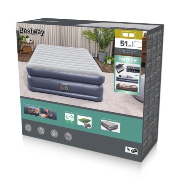 НАДУВНОЙ МАТРАС ДЛЯ СПАЛЬНОЙ КРОВАТИ 203x152x51см BESTWAY PUMP 2 чел.