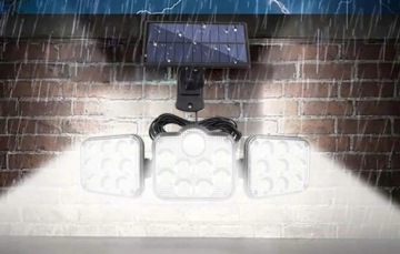 Солнечный светодиодный прожектор IP65 138SMD PIR с дистанционным управлением