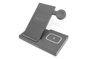 Складная индуктивная зарядная станция 3 в 1 15 Вт MagSafe + Qi 1 м USB Черный