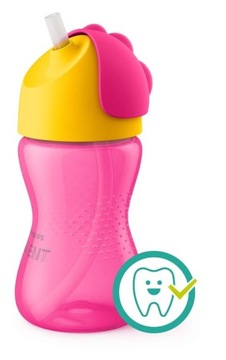 Philips Avent Чашка с трубочкой 300 мл розовый