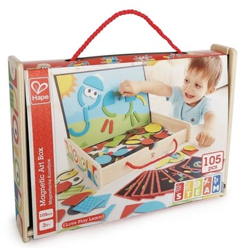 Hape Magnetyczna walizka z kształtami