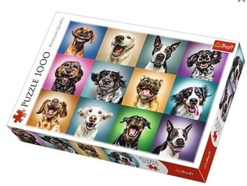 Puzzle Zabawne psie portrety 1000