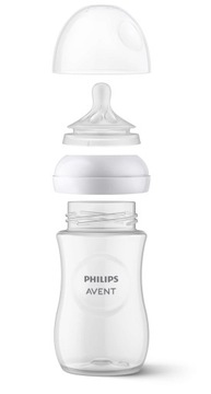 AVENT SCD837/11 Набор из 2 бутылочек Responsive Natural, соска 260 мл, 0–6 мес.