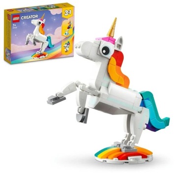 LEGO Creator 31140 Волшебный единорог 3 в 1 Морской конёк ЛАП 145 кубиков 7+