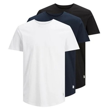 Jack&Jones Komplet 3 t-shirtów Noa 12191765 Biały Regular Fit