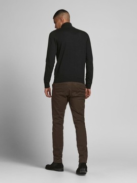 Jack&Jones Sweter Emil 12189339 Szary Regular Fit