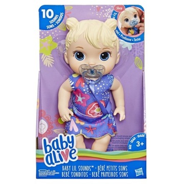 Hasbro Interaktywna Lalka BABY ALIVE Słodkie Dźwięki E3690