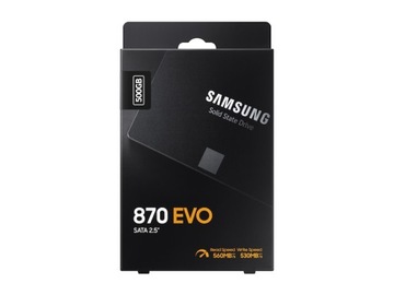 Самсунг | SSD | 870 ЭВО | 500 ГБ | Формат SSD 2,5 дюйма | Интерфейс SSD SATA III