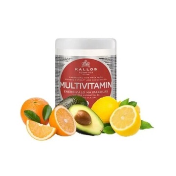 KALLOS MULTIVITAMIN Маска для волос - мультивитаминная 1000мл