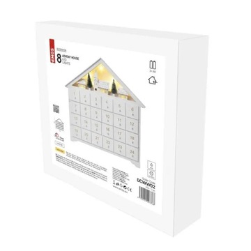 Декорации Адвент-календарь 8LED 35x30см 2xAA WW