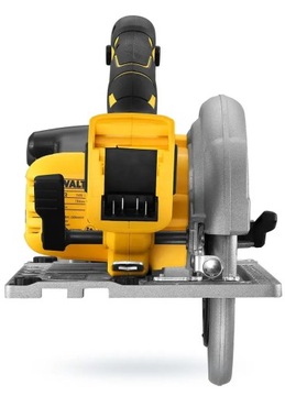 Циркулярная пила на аккумуляторе. 18 В DeWalt DCS572P2 2x5 Ач работает с рейкой