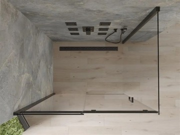 MEXEN OMEGA KABINA PRYSZNICOWA 100 x 70 cm BLACK