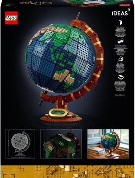 LEGO Ideas 21332 Глобус Вращающийся карта мира Unikat Expert 2585 Кирпичи