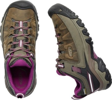 Damskie buty trekkingowe Keen TARGHEE III WP W weiss/boysenberry|40 EU